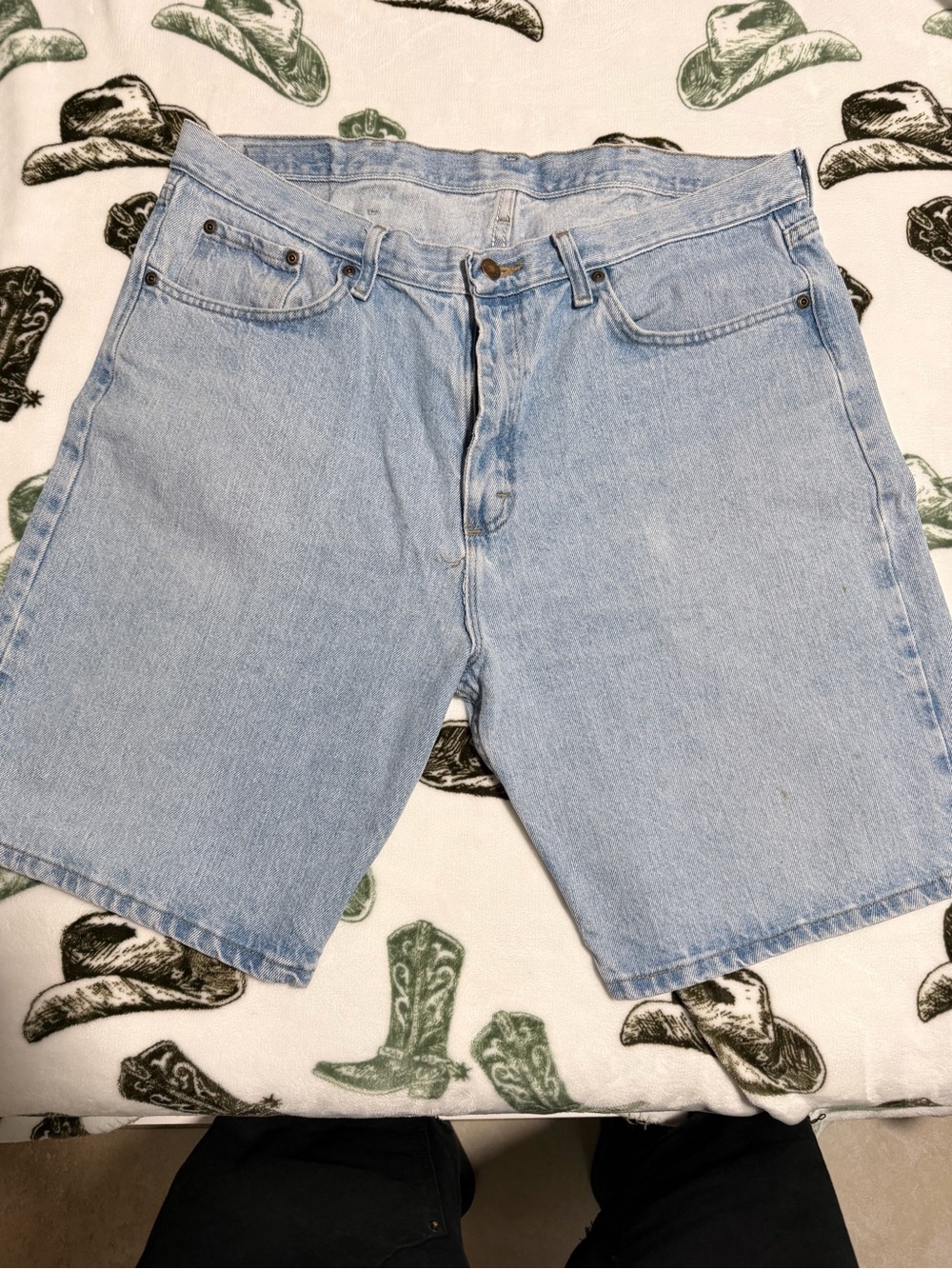 Wrangler Light Blue Denim Jean Shorts